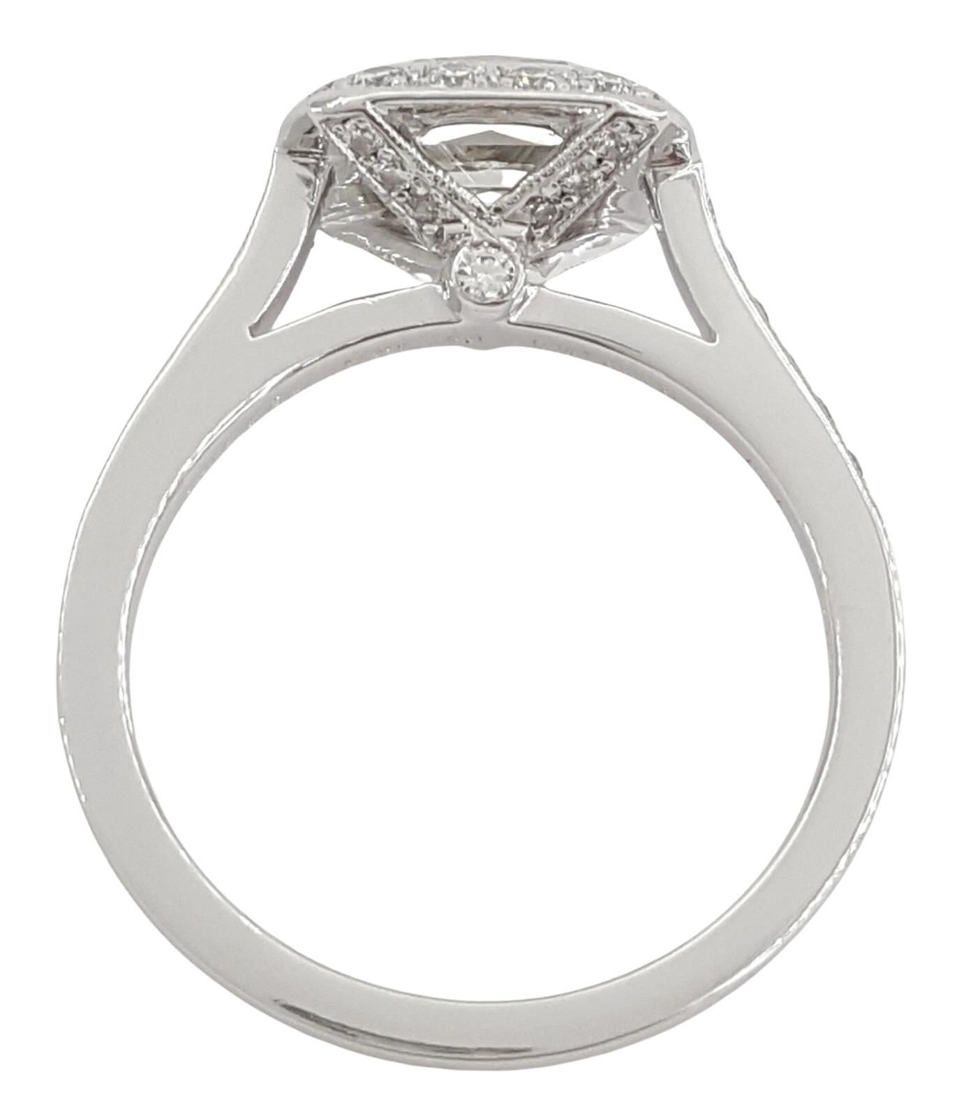 Tiffany & Co. Platinum Legacy Cushion Brilliant Cut Diamond Engagement Ring – G VS1, 2.16 Carat Total

An iconic and timeless creation by Tiffany & Co., this authentic Legacy Collection engagement ring features the house’s patented Legacy Cushion