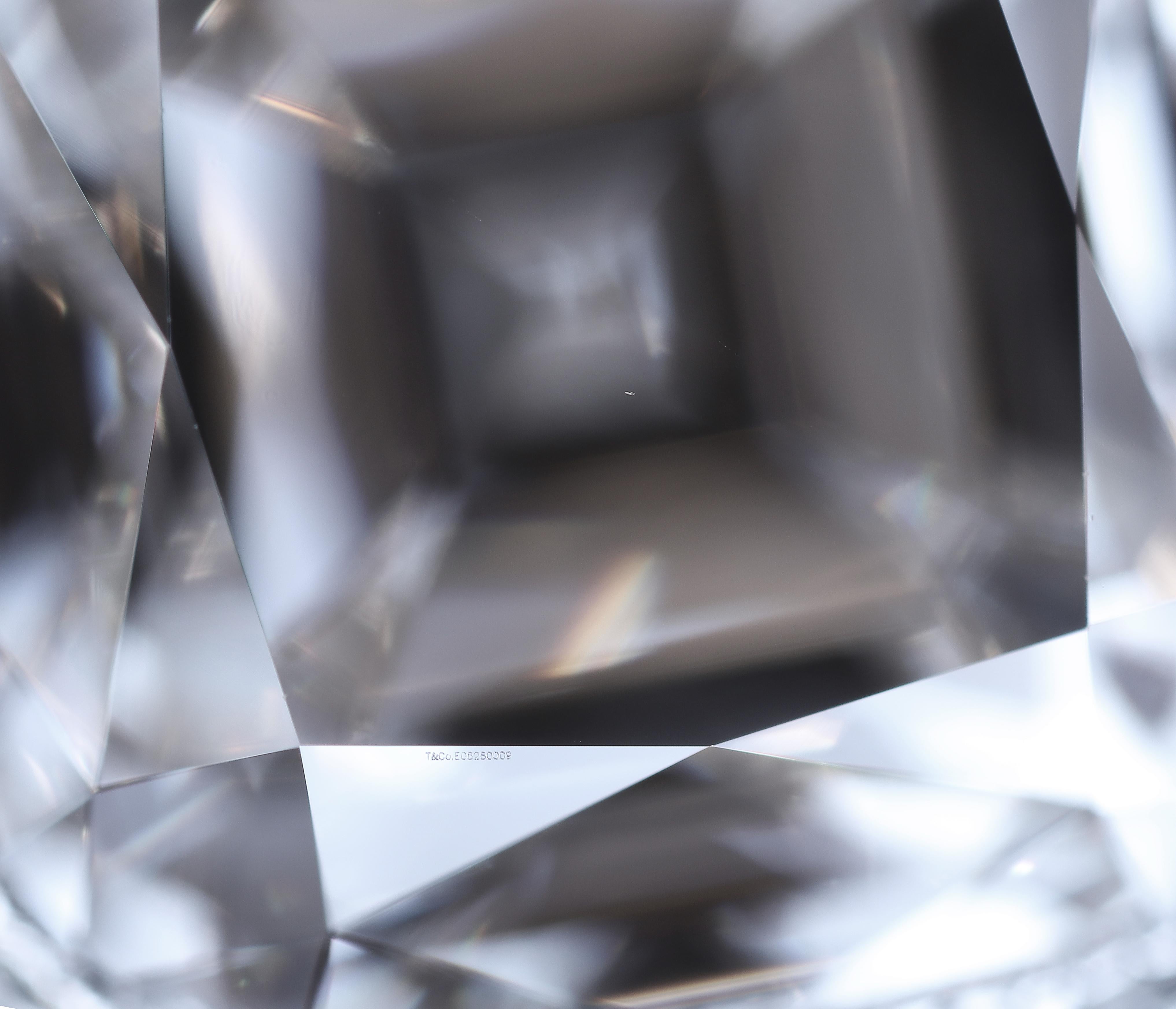Tiffany & Co. Platinum Legacy Cushion Diamond Engagement Ring 2.70cts. TW GVVS1 3