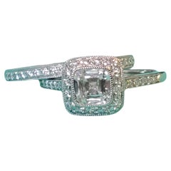 Tiffany Co. Platinum Legacy Cushion Diamond Ring 1.68tcw F VS1 & Eternity Band