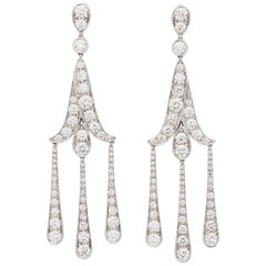 Tiffany & Co. Platinum Legacy Diamond Chandelier Drop Earrings