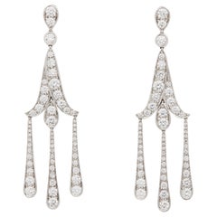 Tiffany & Co. Platinum Legacy Diamond Chandelier Drop Earrings