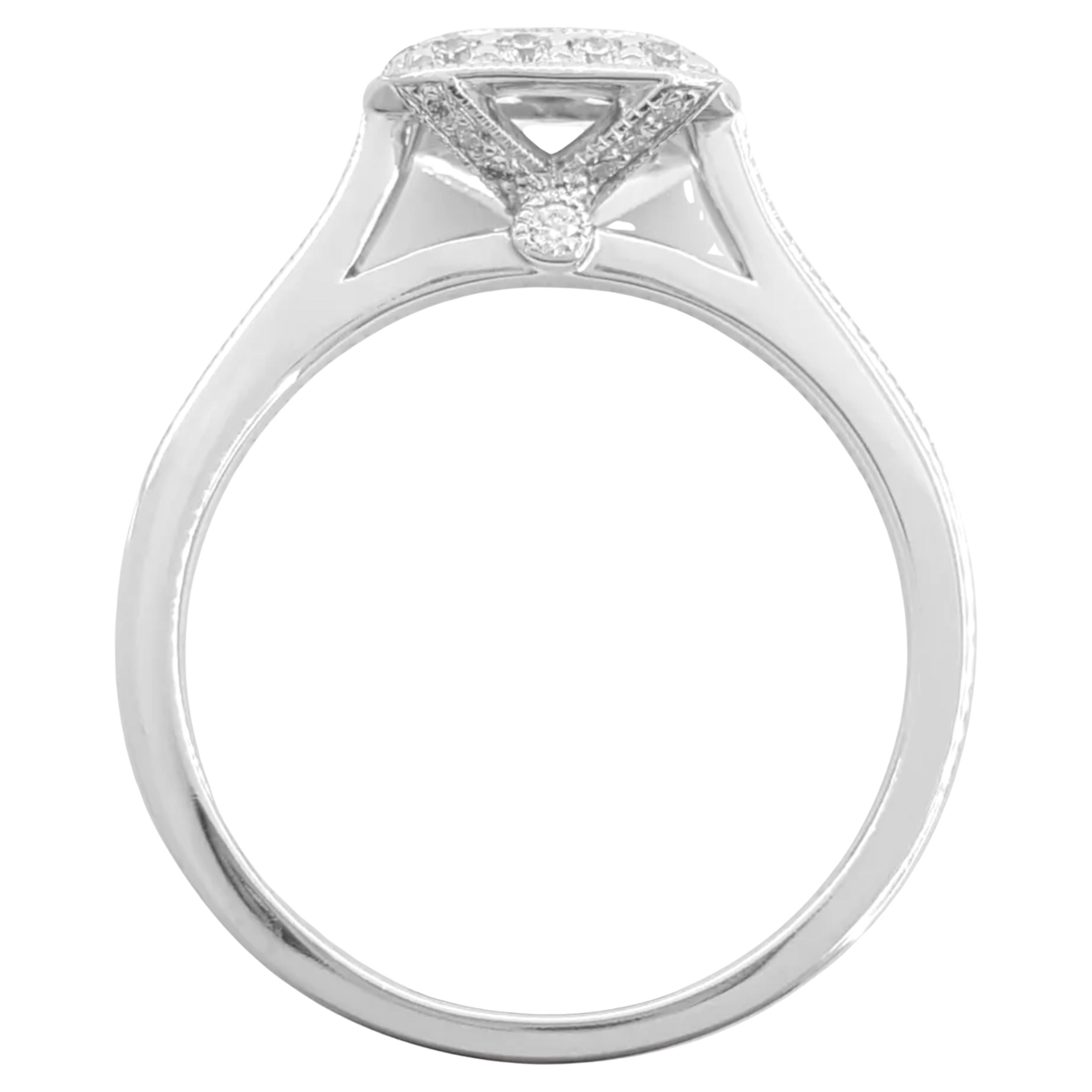Contemporary Tiffany & Co. Platinum Legacy engagement ring For Sale
