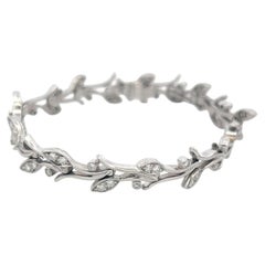 Tiffany & Co Pulsera de eslabones de platino con diamantes redondos F VS de 1,35 quilates