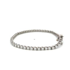 Pulsera de eslabones de platino Tiffany & Co con diamante redondo marqués F VS de 4,49 quilates