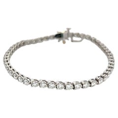 Pulsera de eslabones de platino Tiffany & Co con diamante redondo marqués F VS de 4,49 quilates