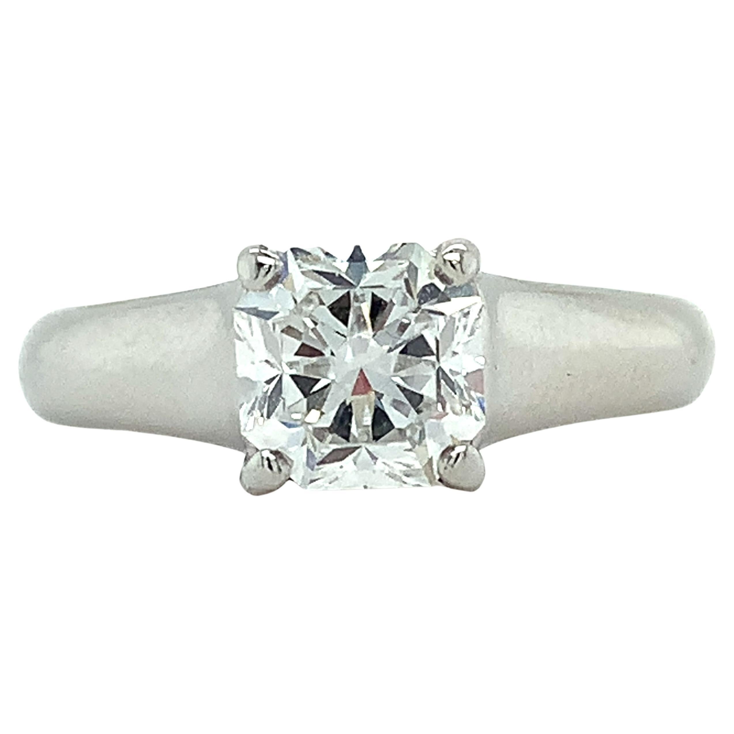 Tiffany & Co. Platinum LUCIDA 1.26CT G/VS1 Solitaire Diamond Engagement Ring