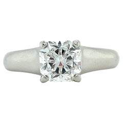 Vintage Tiffany & Co. Platinum LUCIDA 1.26CT G/VS1 Solitaire Diamond Engagement Ring