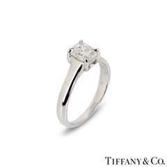 Tiffany & Co. Platinum Lucida Diamond Engagement Ring 1.03ct F/VVS2