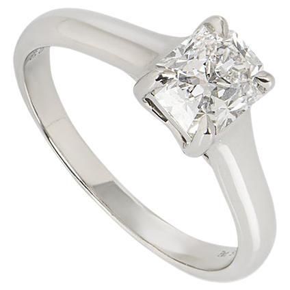 Tiffany & Co. Platinum Lucida Diamond Engagement Ring 1.03ct F/VVS2