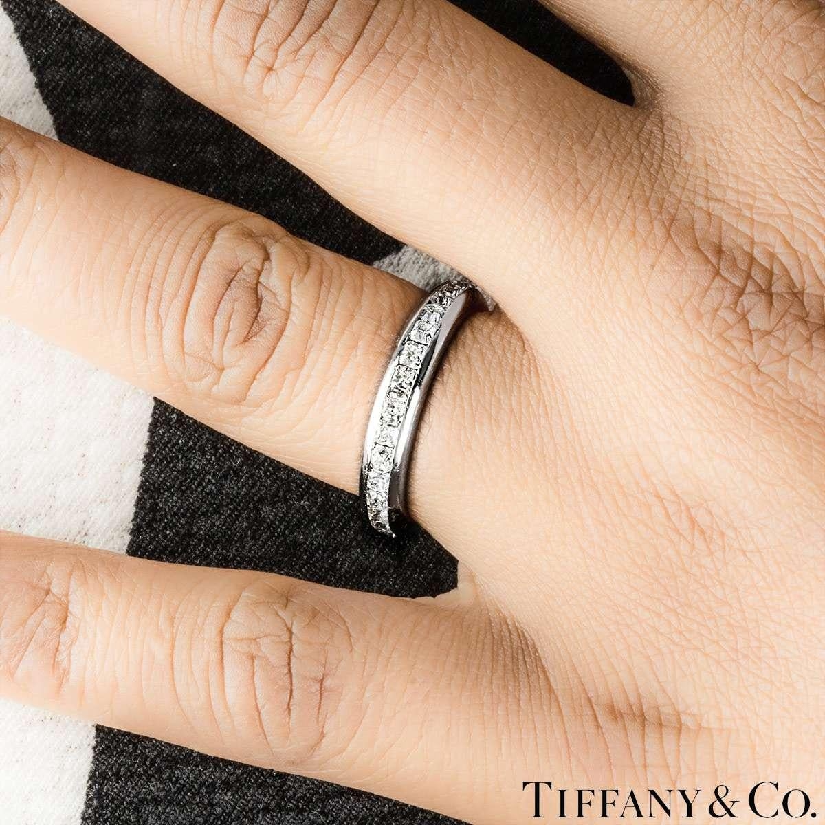 Tiffany & Co. Bague d'éternité en platine avec diamant Lucida 1,42ct 15264314 Pour femmes en vente