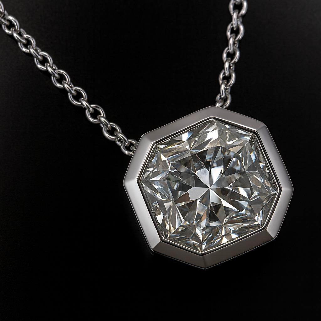 Moderne Tiffany & Co. Collier pendentif Lucida en platine avec diamants en vente