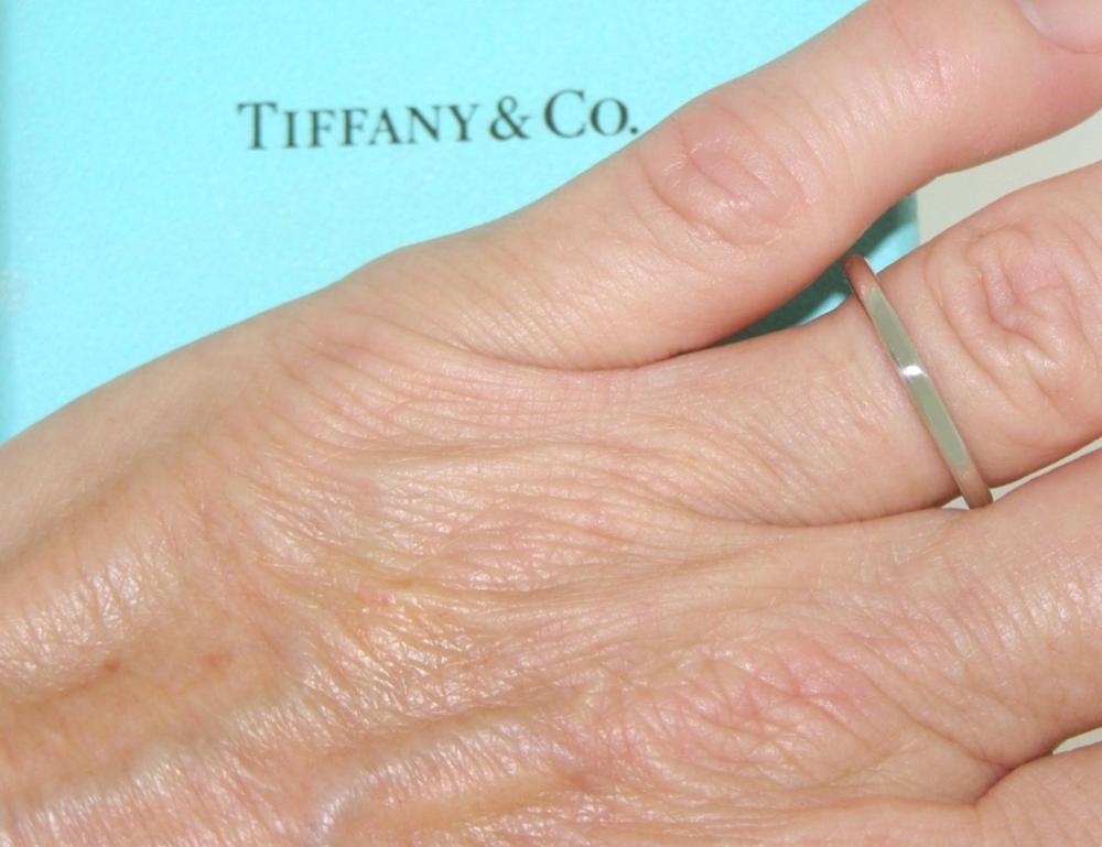 Tiffany & Co Platinum Lucida Wedding Band Ring 2mm Wide ~ On Tiffany & Co Website $850.00 Plus Tax ~ Ring Size 7½ Tiffany & Co Platinum Lucida Wedding Band Ring ~ 2mm Wide ~ See Photographs ~ Design:- Refined and elegant, Tiffany & Co Lucida