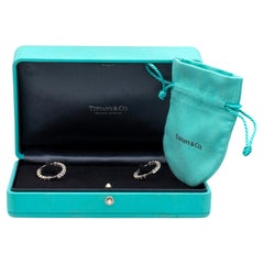 Tiffany & Co. Platinum Medium Inside-out Round Diamond Hoop Earrings