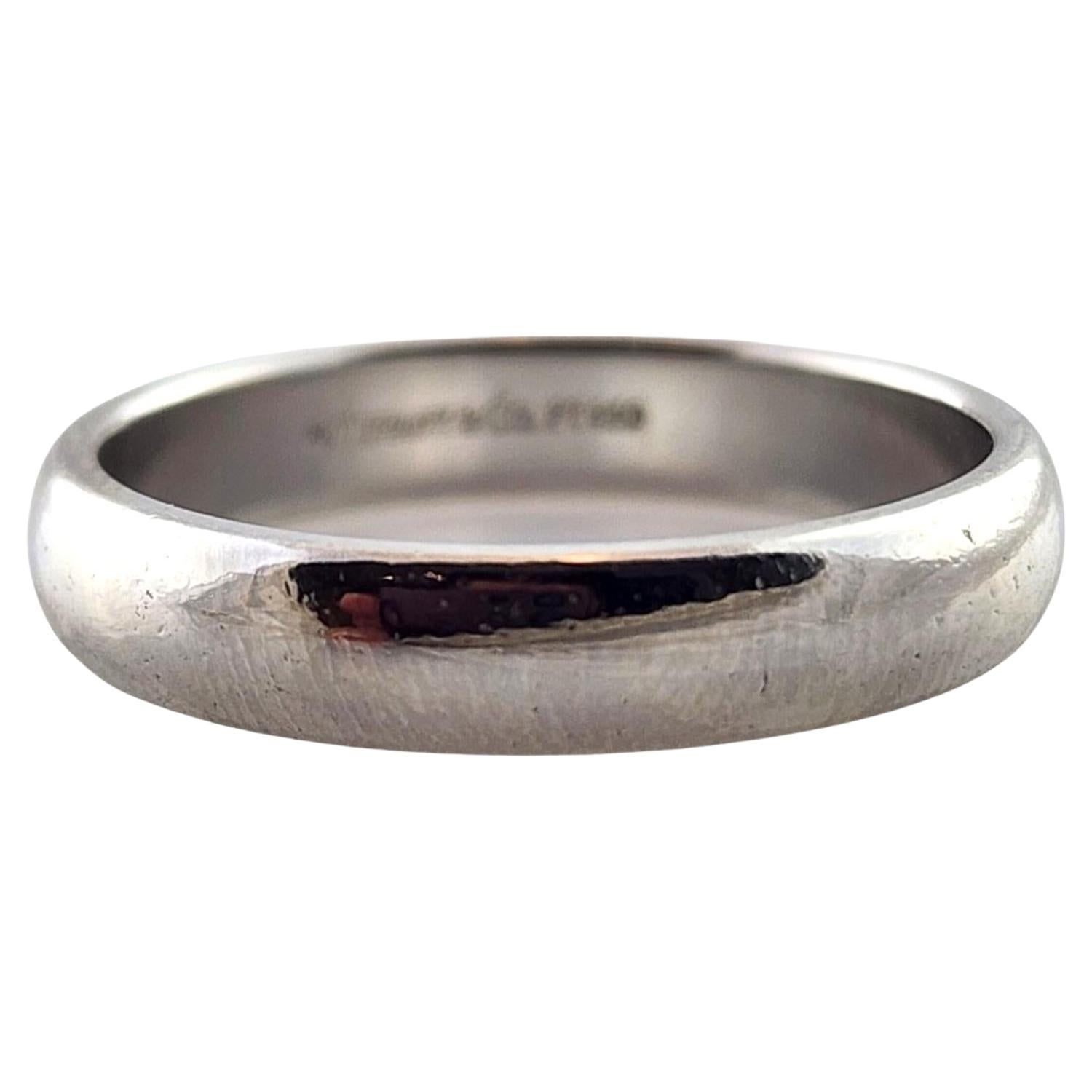 Tiffany 
Co Platinum Men
s Wedding Band Ring Size 11 #18304