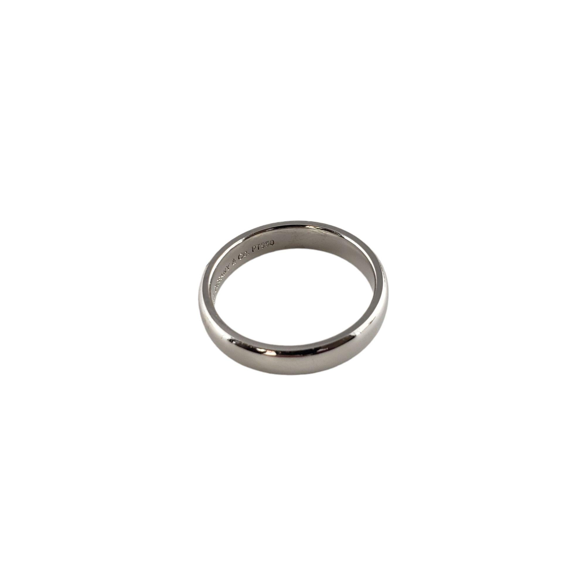 Tiffany & Co. Platinum Men's Wedding Band Ring 1