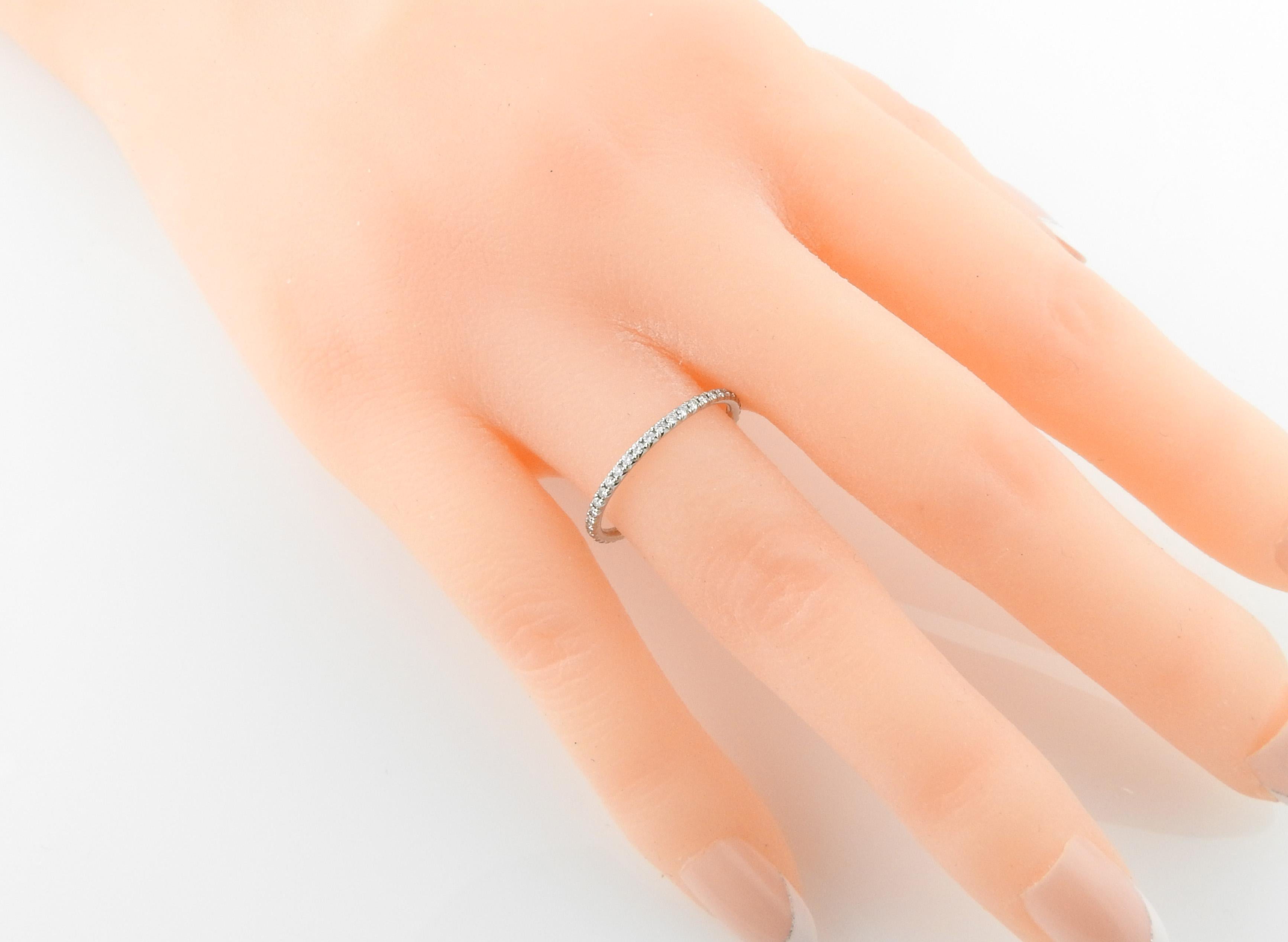 Women's Tiffany & Co. Platinum Metro Eternity Band w/Box