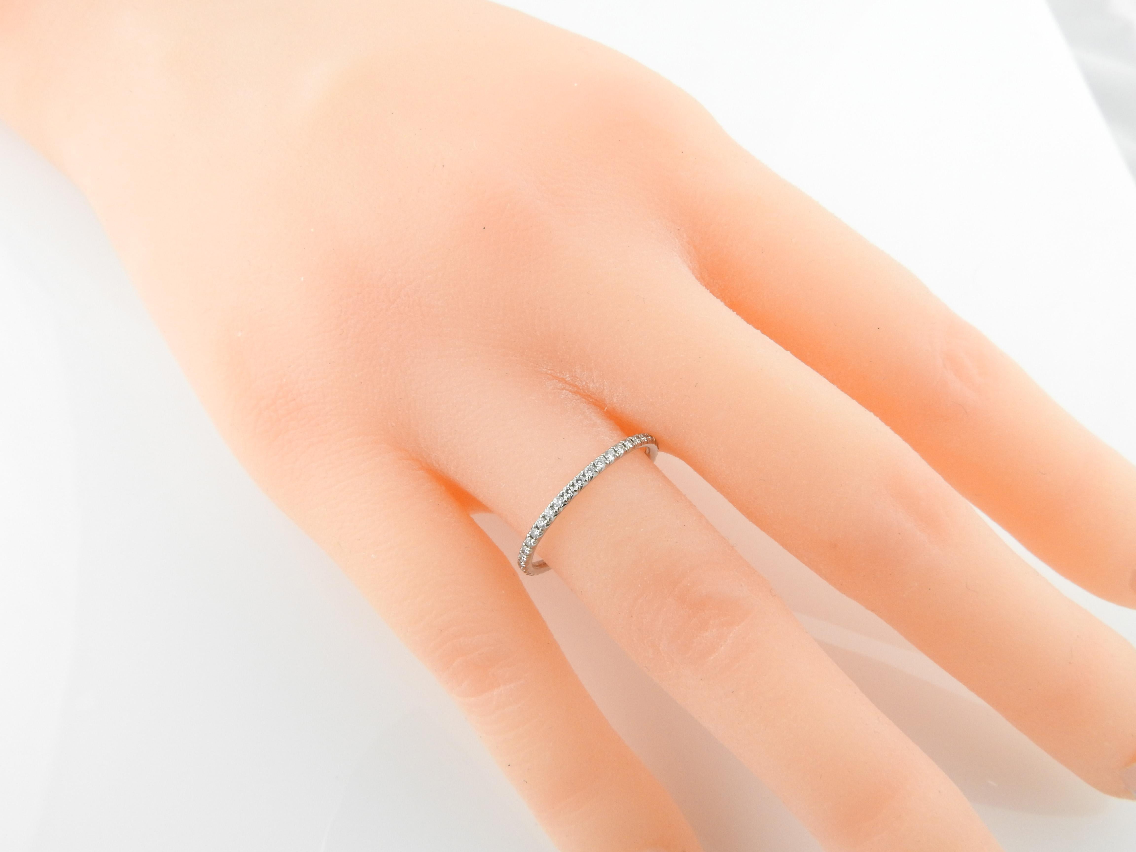 Tiffany & Co. Platinum Metro Eternity Band w/Box 2