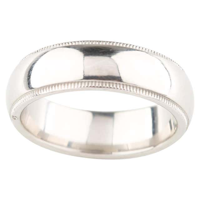 Tiffany and Co. Notes Milgrain Platinum Band Ring For Sale at 1stDibs ...