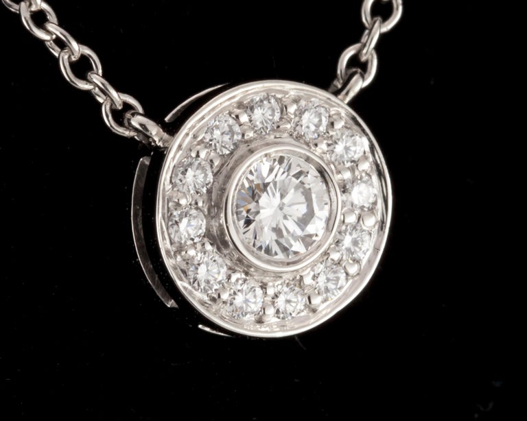 Tiffany Solitaire 0.12 Carat Diamond Pendant, Platinum 950 Necklace –  Carats for Carrots, LLC