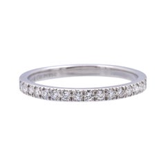 Tiffany & Co. Platinum Novo 0.18 Carats Total Half-Circle Band Ring