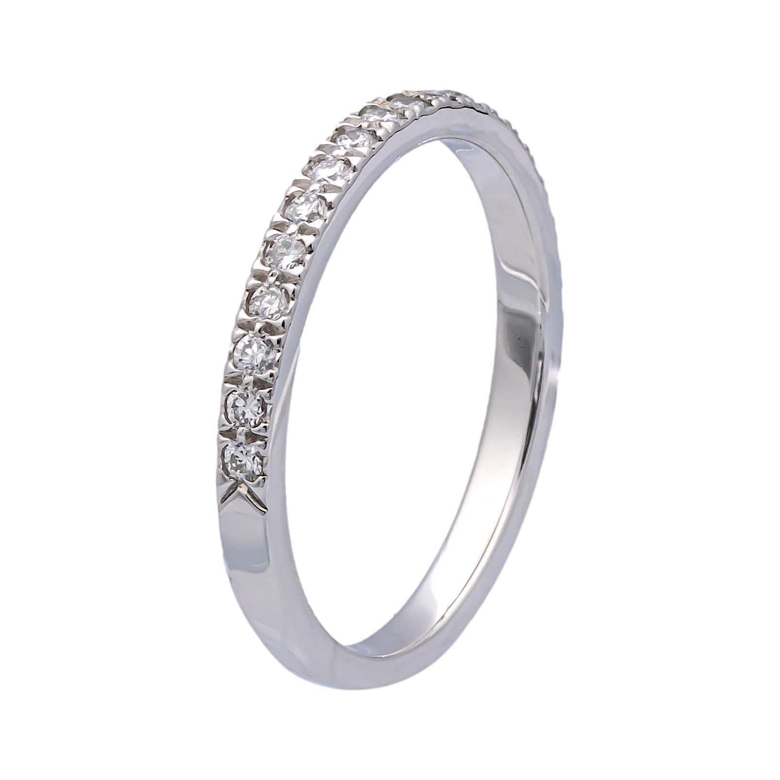 Tiffany & Co. Anillo de platino Novo 0,18 quilates Total Media circunferencia en venta 2