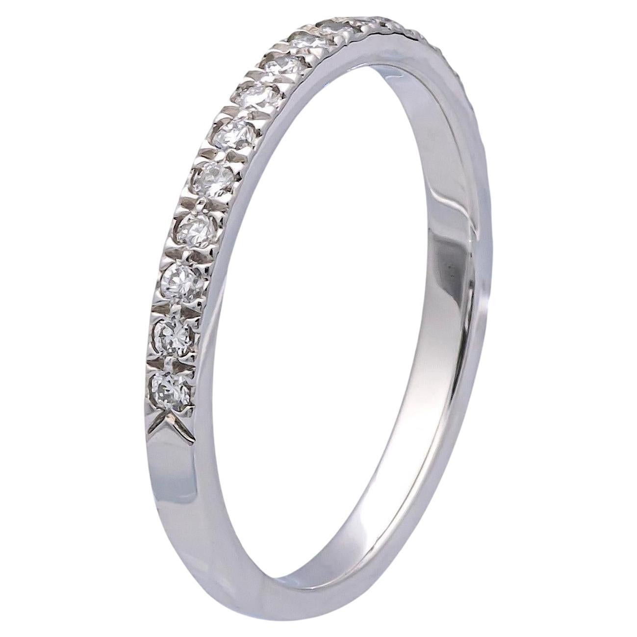 Tiffany & Co. Anillo de platino Novo 0,18 quilates Total Media circunferencia
