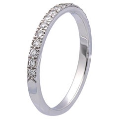Tiffany & Co. Platin Novo Platin 0,18 Karat Gesamter halber Milchglas-Ring