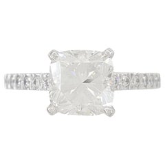 Tiffany & Co. Platinum Novo 1.67 Carat Cushion Cut Diamond Engagement Ring
