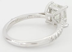 Tiffany & Co. Platinum Novo 1.7 Carat Princess Cut Diamond Engagement Ring