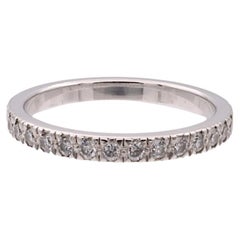 Tiffany & Co. Platinum Novo 0.18 Carats Total Half-Circle Band Ring