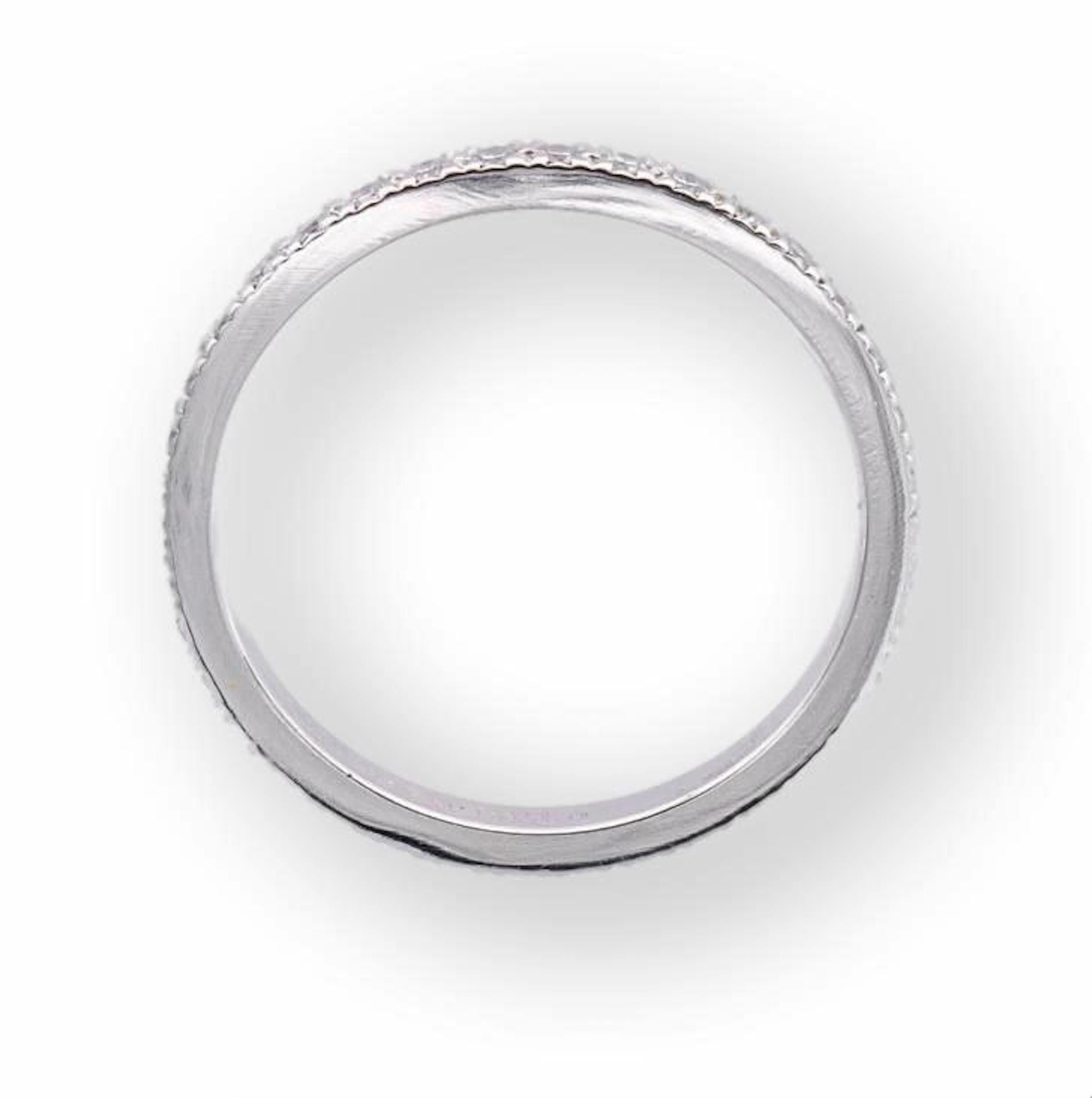 Modern Tiffany & Co. Platinum Novo 0.36 Carats Total Full Circle Band Ring Size 5