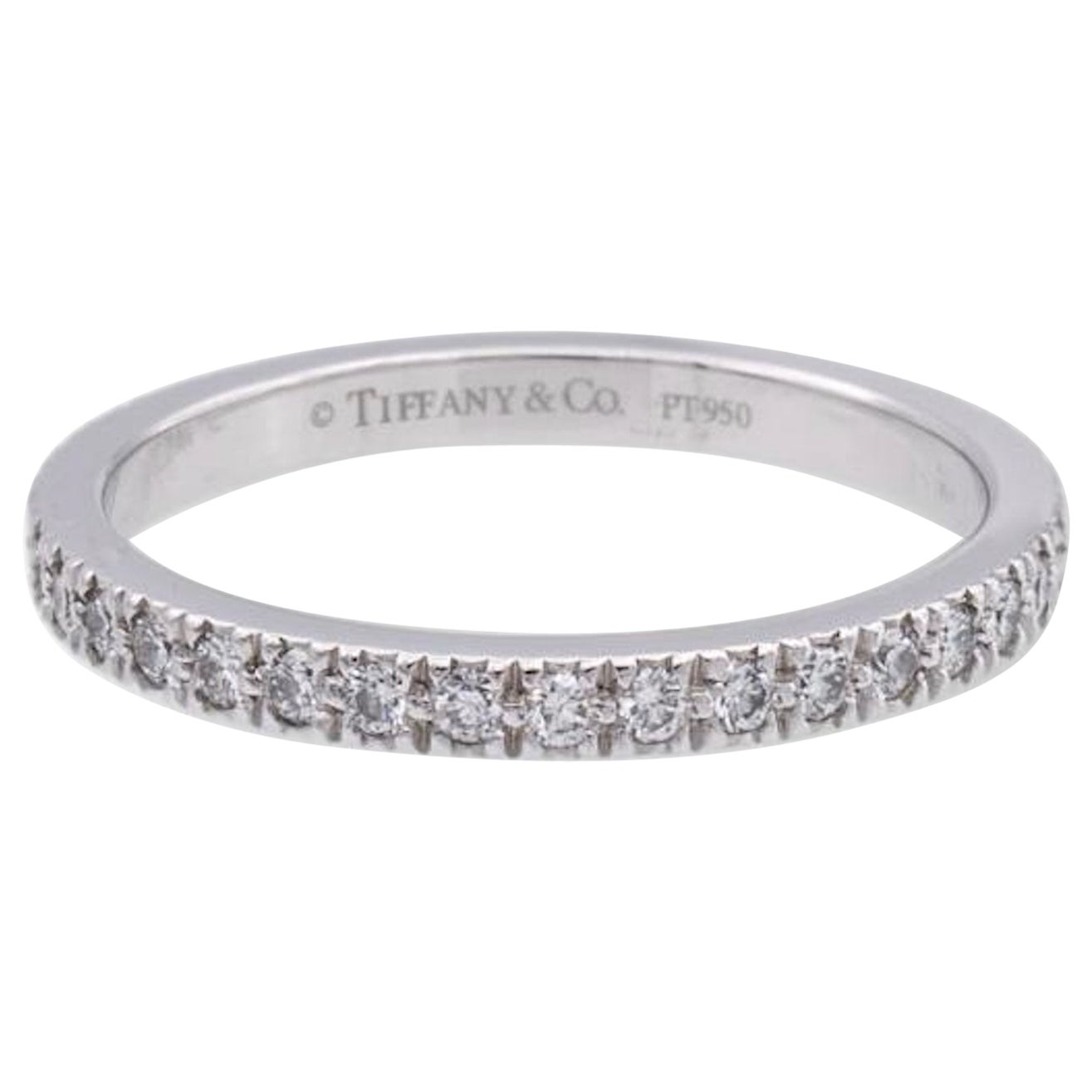 Tiffany & Co. Platinum Novo 0.36 Carats Total Full Circle Band Ring Size 5