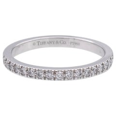 Tiffany & Co. Bague Novo en platine avec cercle total de 0,36 carat, taille de bague 5