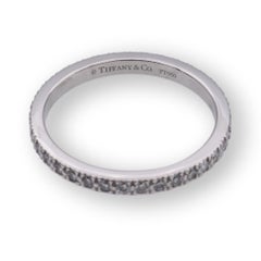 Tiffany & Co.  Platinum Novo 2mm 0.36cts Total Full Circle Band Ring Size 6