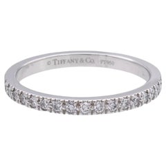 Tiffany & Co.  Platinum Novo 2mm 0.36cts Total Full Circle Band Ring Size 6