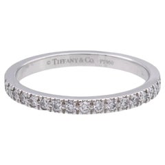 Tiffany & Co. Platinum Novo 2mm 0.36cts Total Full Circle Band Ring Size 6