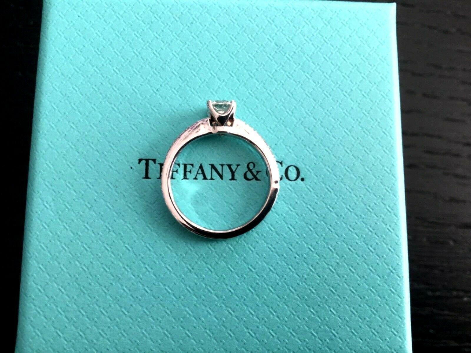 Tiffany & Co. Platinum NOVO .40 Carat I VVS2 Diamond Engagement Ring 4