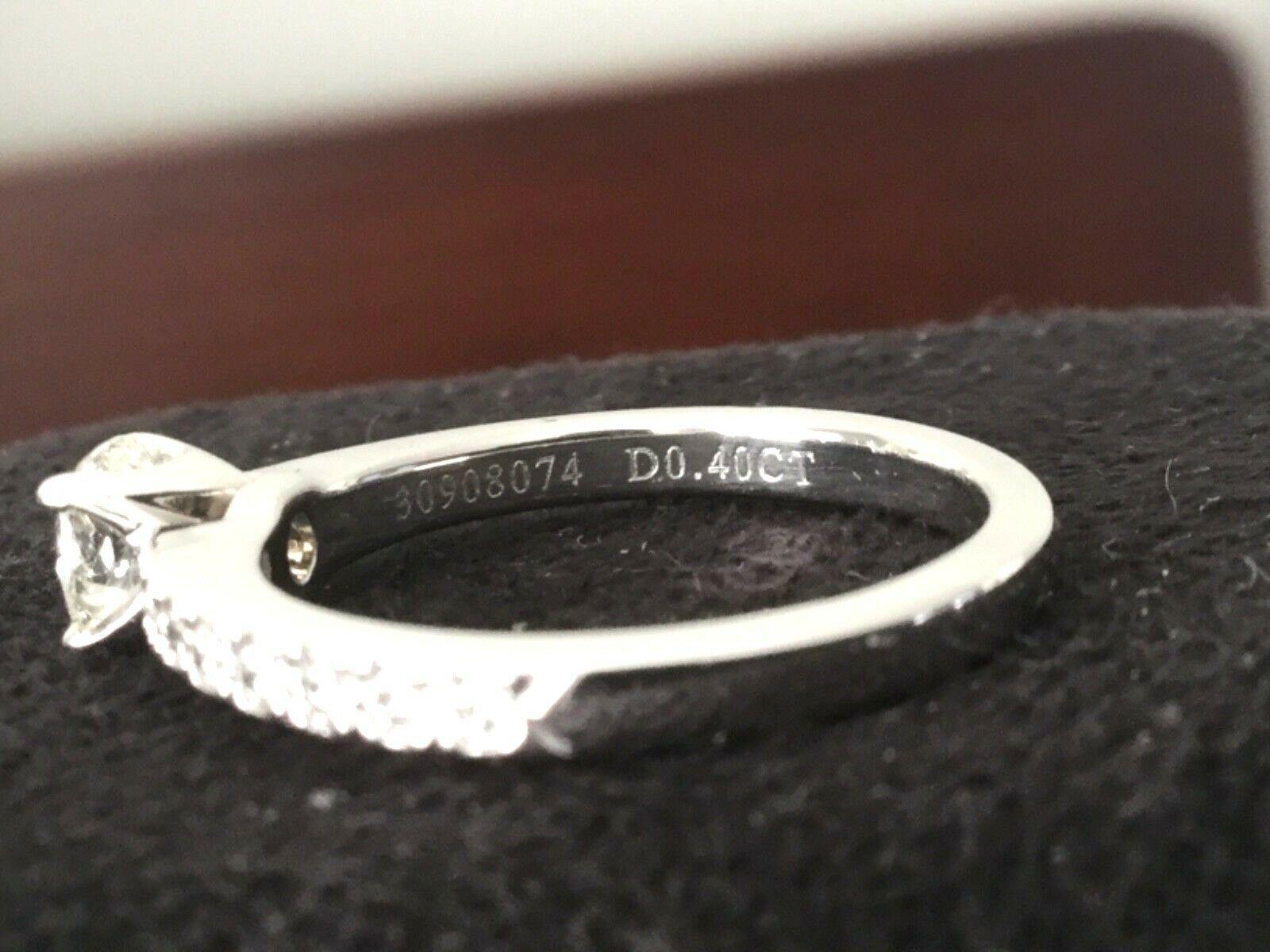 Tiffany & Co. Platinum NOVO .40 Carat I VVS2 Diamond Engagement Ring 3