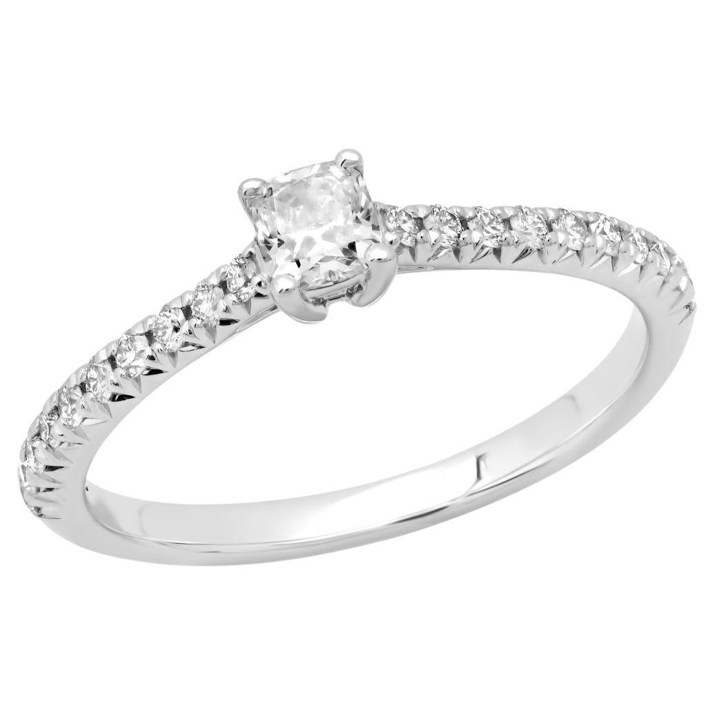 TIFFANY & Co. Platin Novo Verlobungsring, Platin Novo Kissenschliff .22 Karat Diamant 5,75