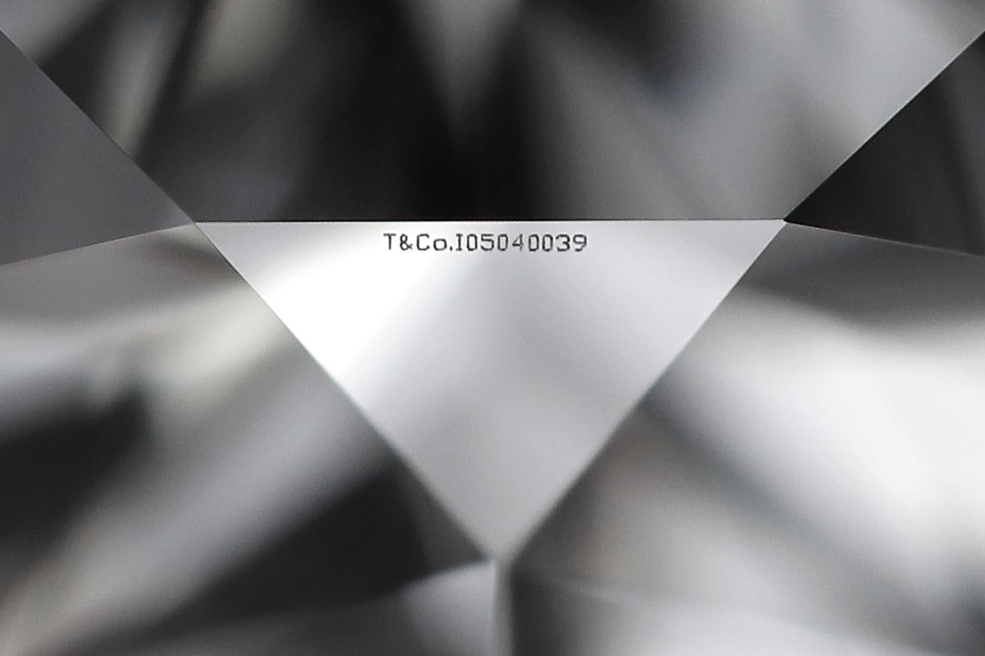 Tiffany & Co. Platinum Novo Cushion Diamond .66cts Total D-E VVS Engagement Ring 1