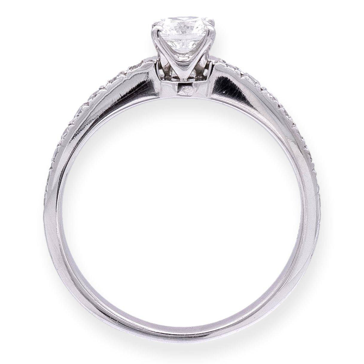 Tiffany & Co. Platinum Novo Cushion Diamond Engagement Ring 0.59cts TW GVVS2 1