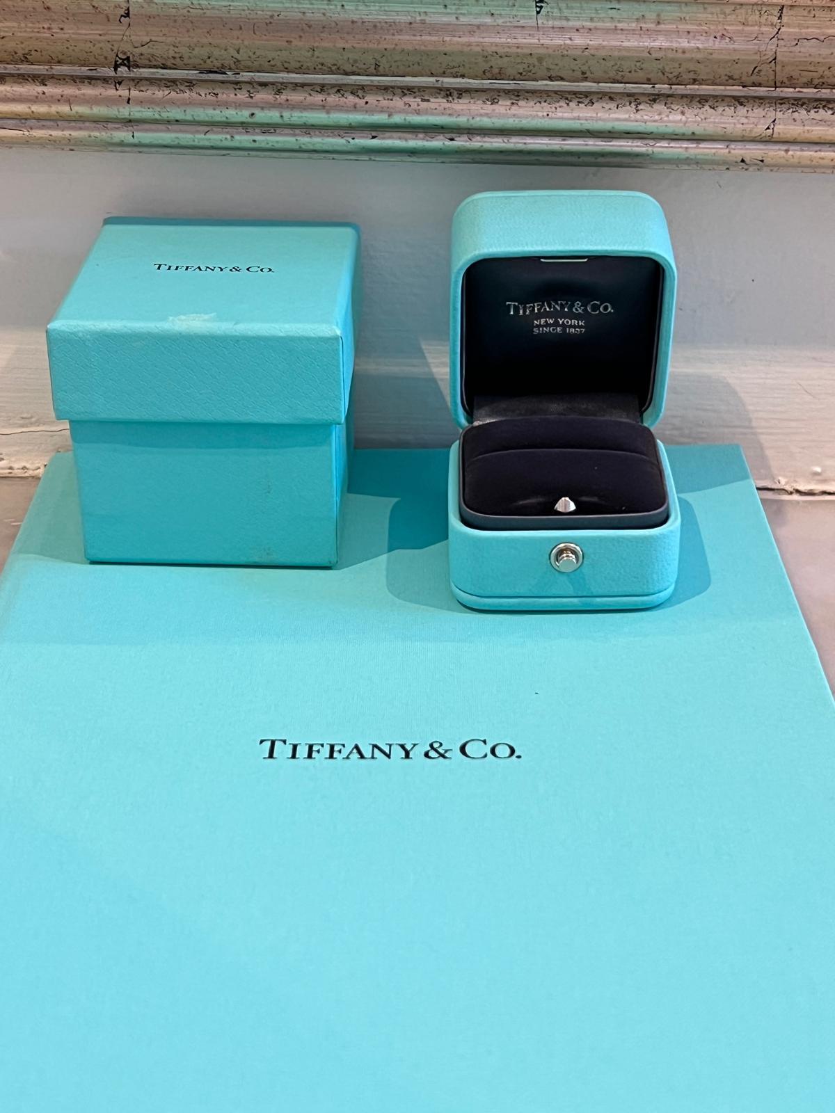 Tiffany & Co. Platin Novo Verlobungsring aus Platin mit Diamant im Prinzessinnenschliff 0,23 Karat 3g im Angebot 10