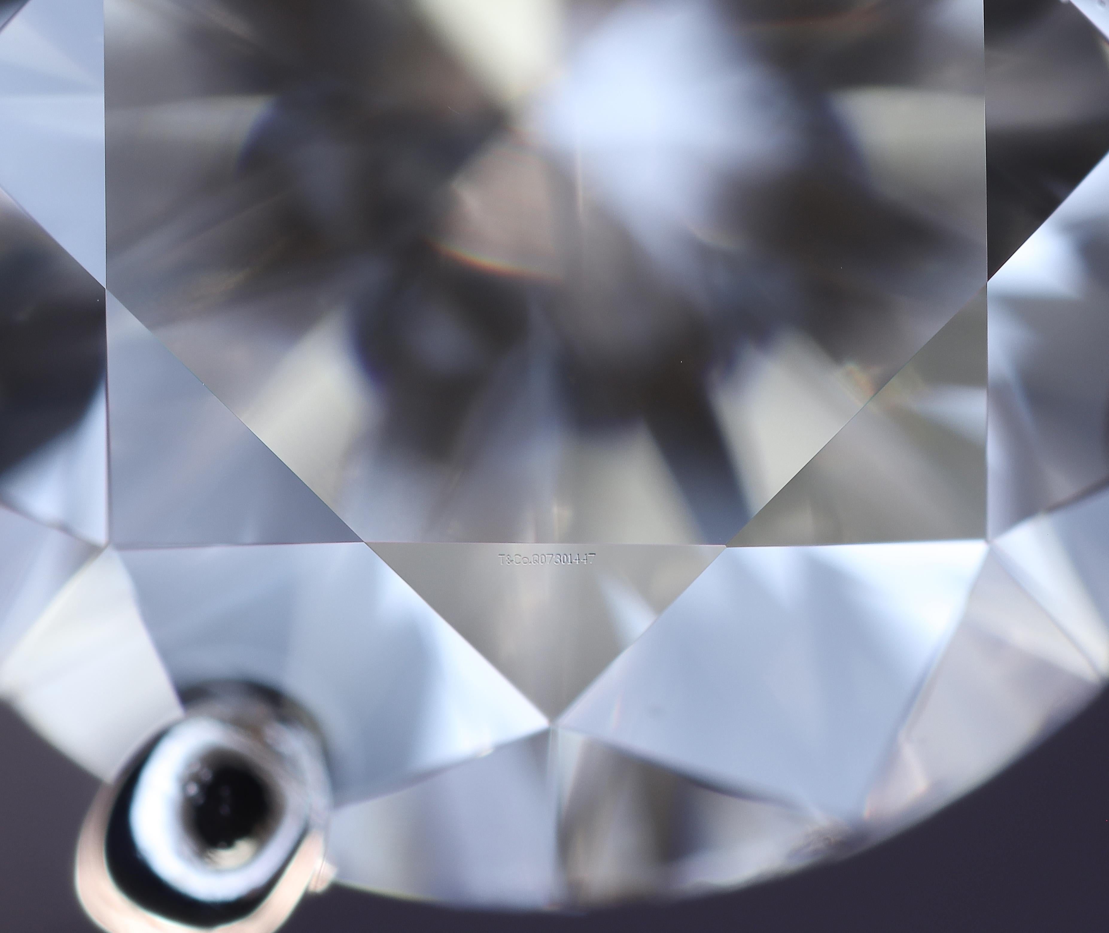 Tiffany & Co. Platinum Novo Round Diamond Engagement Ring 1.31 Carat Tw I IF 5