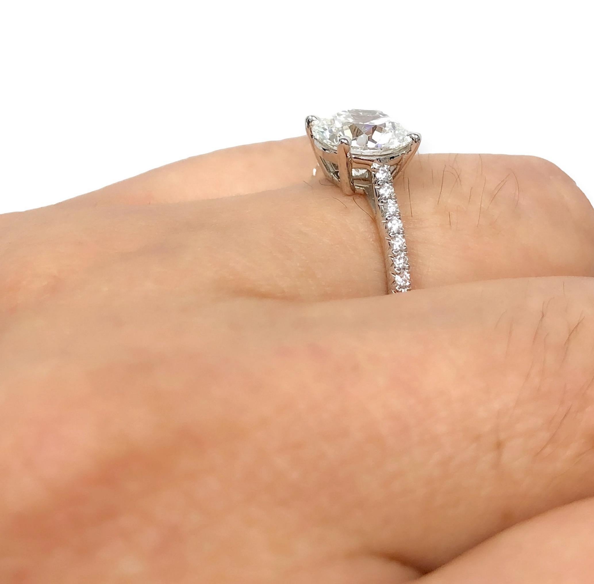 Tiffany & Co. Platinum Novo Round Diamond Engagement Ring 2.55 cts. TW GVS2 3