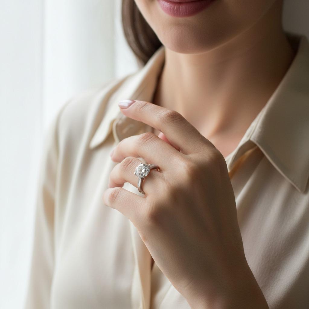 Tiffany & Co. Anello in platino con diamante vecchio taglio europeo e baguette, certificato GIA, peso totale 3,47 carati

Un anello di fidanzamento Tiffany & Co. straordinario e senza tempo, che mette in mostra uno splendido diamante Old European