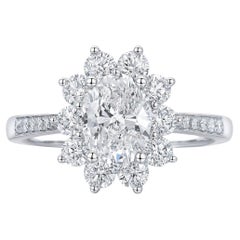 Tiffany & Co. Platinum Oval Diamond Engagement Ring