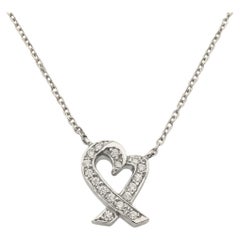 Tiffany & Co. Platinum Paloma Picasso Diamond Loving Hearts