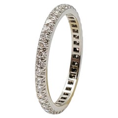 Tiffany & Co. Platinum Pavé Diamond Eternity Band