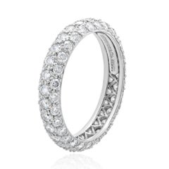 Tiffany & Co. Platinum Pave Diamond Etoile Eternity Band