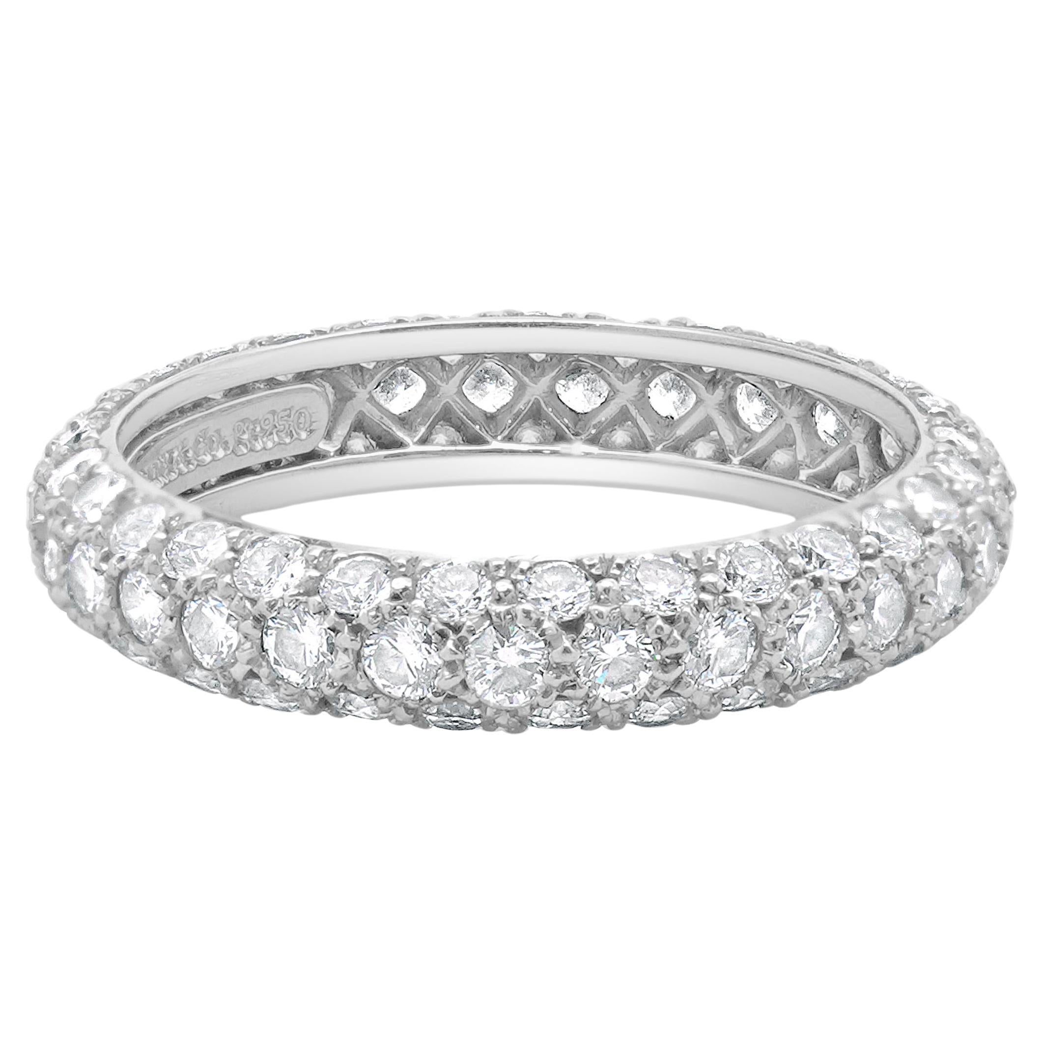 Tiffany & Co. Bracelet d'éternité Etoile en platine avec pavé de diamants
